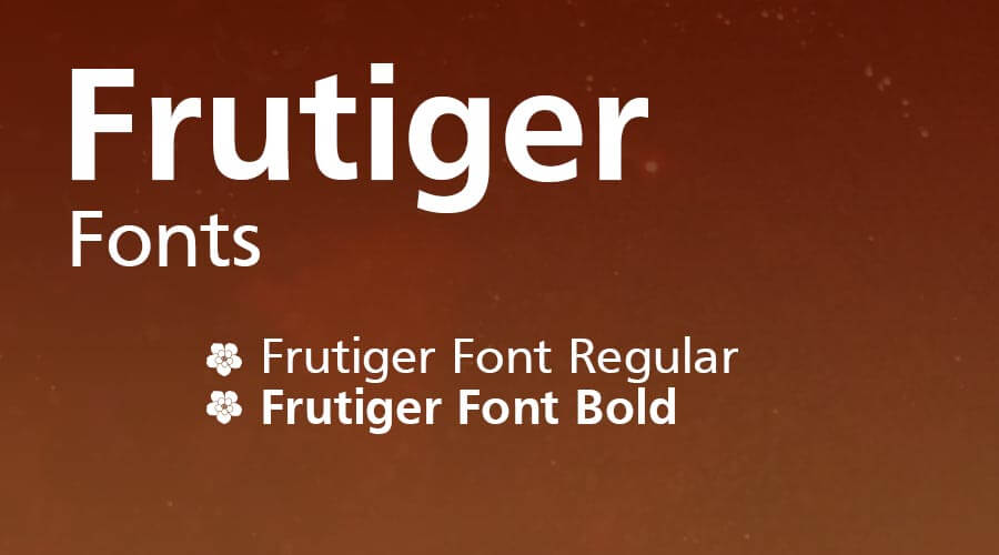 frutiger font free download mac